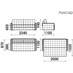 Прямой диван Луксор в Пензе купить в магазине "МЕБЕЛЬ 58" фото - 1 Купить Прямой диван Луксор в Пензе от производителя в магазине"МЕБЕЛЬ 58"по самой выгодной цене