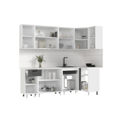Угловая кухня Рио new 2.4 х 1.0 м бетон в Пензе купить в магазине "МЕБЕЛЬ 58" фото - 2 Купить Угловая кухня Рио new 2.4 х 1.0 м бетон в Пензе от производителя в магазине"МЕБЕЛЬ 58"по самой выгодной цене