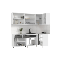 Угловая кухня Рио new 2.2 х 1.0 м бетон в Пензе купить в магазине "МЕБЕЛЬ 58" фото - 2 Купить Угловая кухня Рио new 2.2 х 1.0 м бетон в Пензе от производителя в магазине"МЕБЕЛЬ 58"по самой выгодной цене