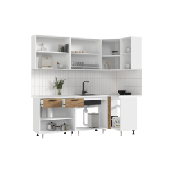 Угловая кухня Рио new 2.2 х 1.0 м крафт в Пензе купить в магазине "МЕБЕЛЬ 58" фото - 2 Купить Угловая кухня Рио new 2.2 х 1.0 м крафт в Пензе от производителя в магазине"МЕБЕЛЬ 58"по самой выгодной цене