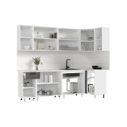 Угловая кухня Рио new 2.6 х 1.0 м бетон в Пензе купить в магазине "МЕБЕЛЬ 58" фото - 2 Купить Угловая кухня Рио new 2.6 х 1.0 м бетон в Пензе от производителя в магазине"МЕБЕЛЬ 58"по самой выгодной цене