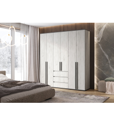 Шкаф Норд 6-ти ств. крафт белый