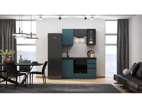 Купить Кухня Техно-6 1.5 м атлантик софт в магазине "МЕБЕЛЬ 58" в Пензе по выгодной цене