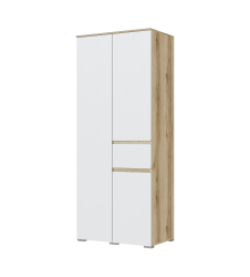 Шкаф Плейона двухстворчатый делано/белый
