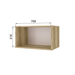 Шкаф Лагуна 0.8 с антресолью делано/белый в Пензе купить в магазине "МЕБЕЛЬ 58" фото - 6 Купить Шкаф Лагуна 0.8 с антресолью делано/белый в Пензе от производителя в магазине"МЕБЕЛЬ 58"по самой выгодной цене