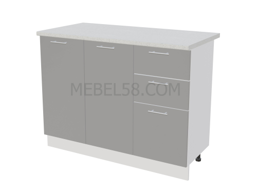 Шкаф нижний ШН3Я 1200 (490) купить в Пензе от производителя "МЕБЕЛЬ 58" Купить Шкаф нижний ШН3Я 1200 (490) в магазине "МЕБЕЛЬ 58" в Пензе по выгодной цене