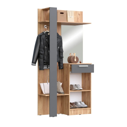  Купить Прихожая Мартина комбинированная графит в Пензе от производителя в магазине"МЕБЕЛЬ 58"по самой выгодной цене
